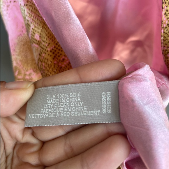 ECHO 100% SILK crop top beach wrap summer halter tie back top - Picture 8 of 11